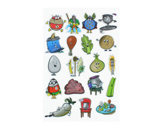Passover Puffy Stickers