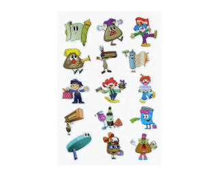 Purim Puffy Sticker