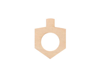 Dreidel Napkin Ring