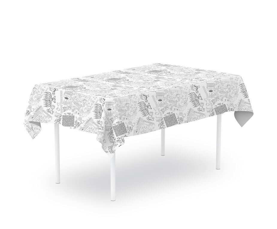 Colour Your Own Chanukah Tablecloth