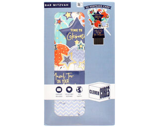 Bar Mitzvah Card - 3D Cube