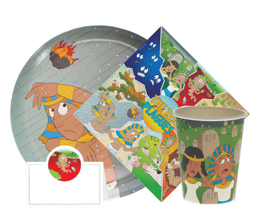 Passover Paper Plate, Cups, Napkins and Place Cards