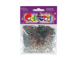 Bar Mitzvah Silver Confetti