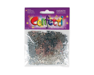 Bar Mitzvah Silver Confetti