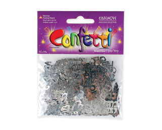 Mazel Tov Silver Confetti