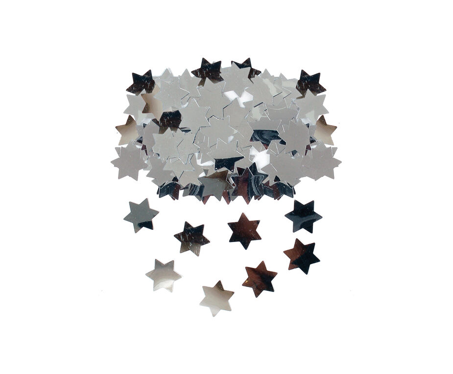 Star of David Silver Confetti