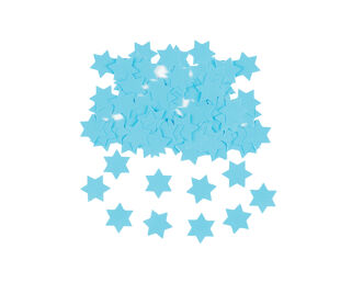 Star of David Baby Blue Confetti