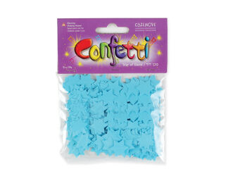 Star of David Baby Blue Confetti