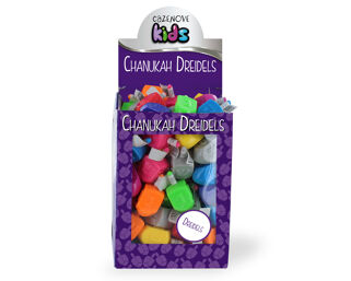 Box of 100 Multi Coloured Dreidels