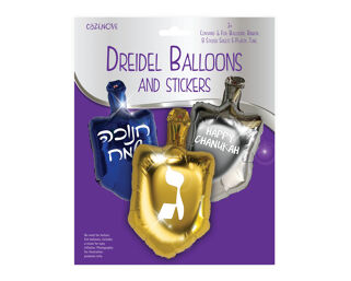 Dreidel Balloons & Stickers