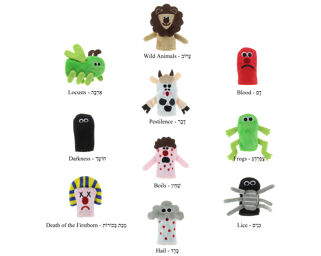 10 Plagues Finger Puppets