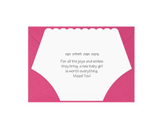 Baby Girl Card - Hand Made