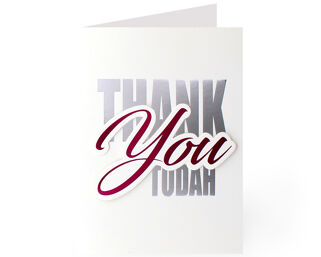 Thank You Card - Hand Made