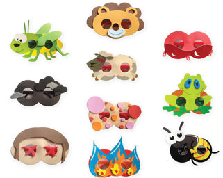 10 Plagues Foam Glasses