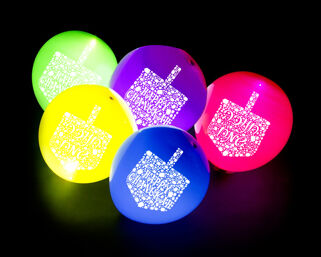 Chanukah Light Up Balloons