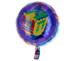 Chanukah dreidel themed helium balloon
