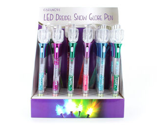 LED Dreidel Snow Globe Pen